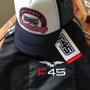 F45 Gear Bundle / Hat and Drawstring Backpack